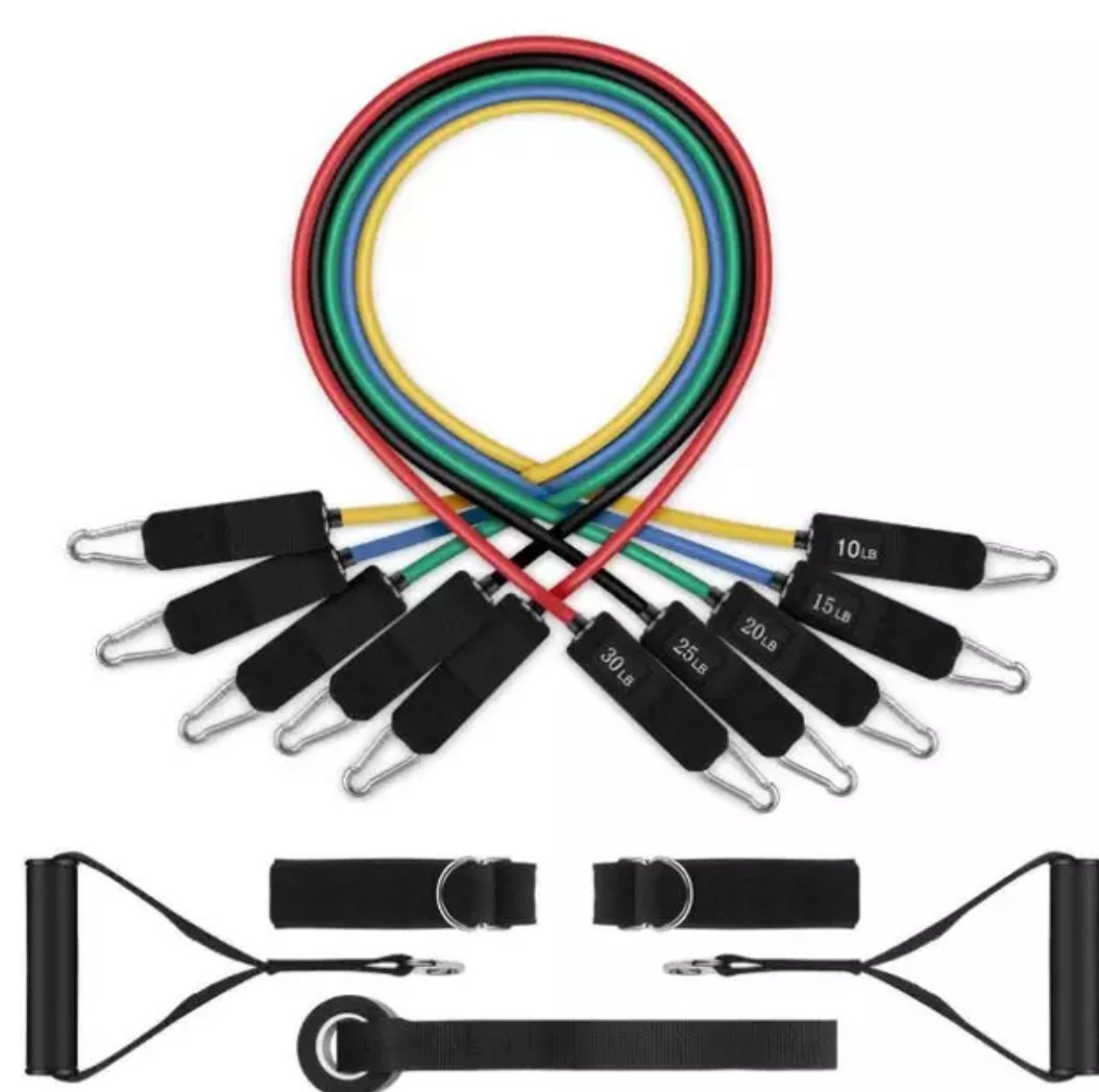 11 Piece Resistance Band Set – MyGymEssentials - Main Image