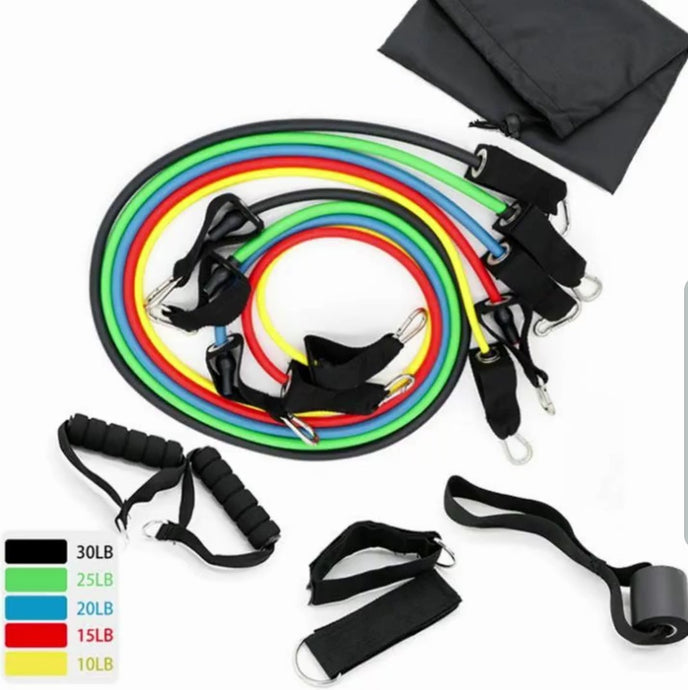 11 Piece Resistance Band Set